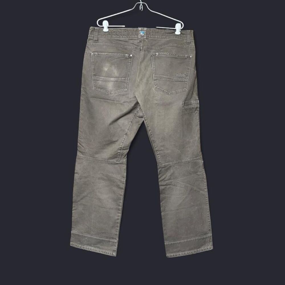 KÜHL heavyweight hiking utility carpenter pants green brown khaki #gorpcore
